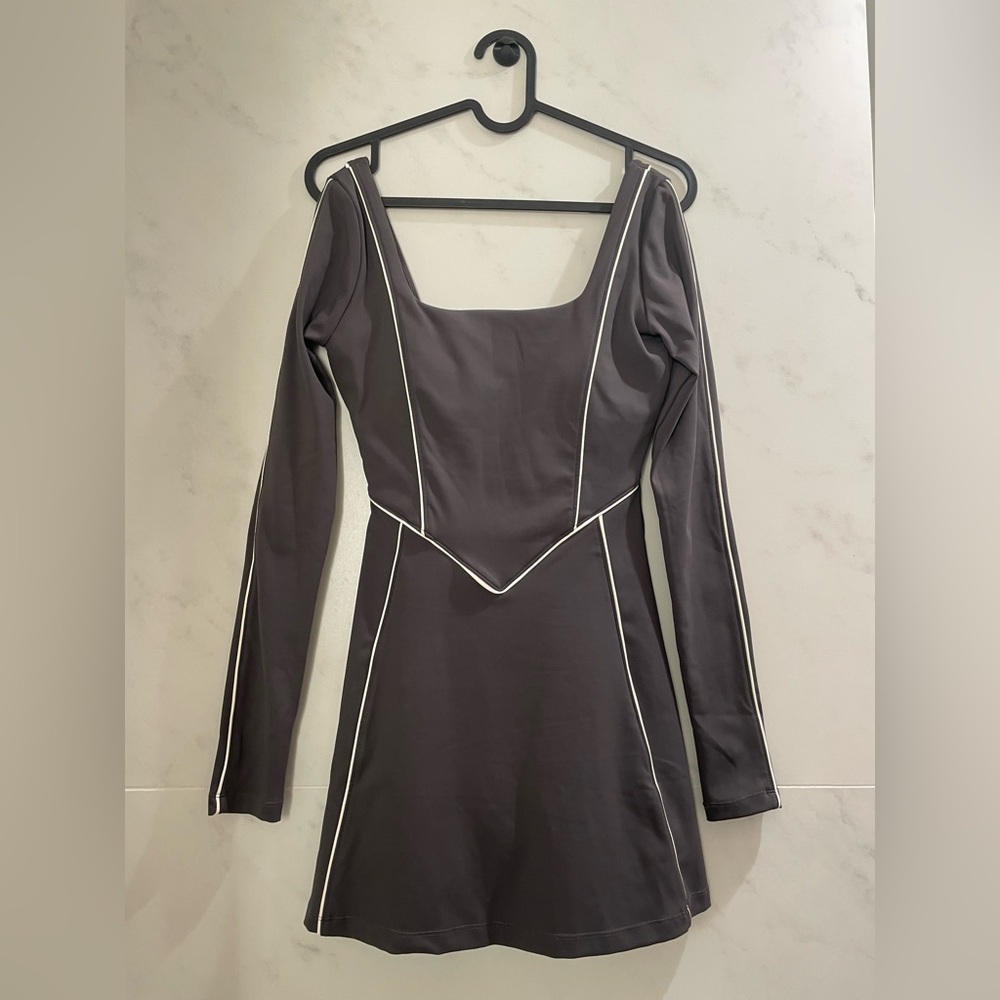 YLLW Yellow the Label Bailey Long Sleeve Tennis Dress